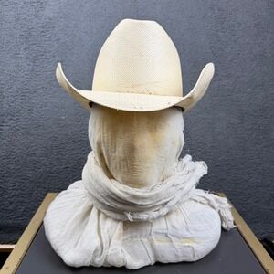 Stetson Men's Straw Cowboy Hat Natural Western Ponderosa Style Made in USA